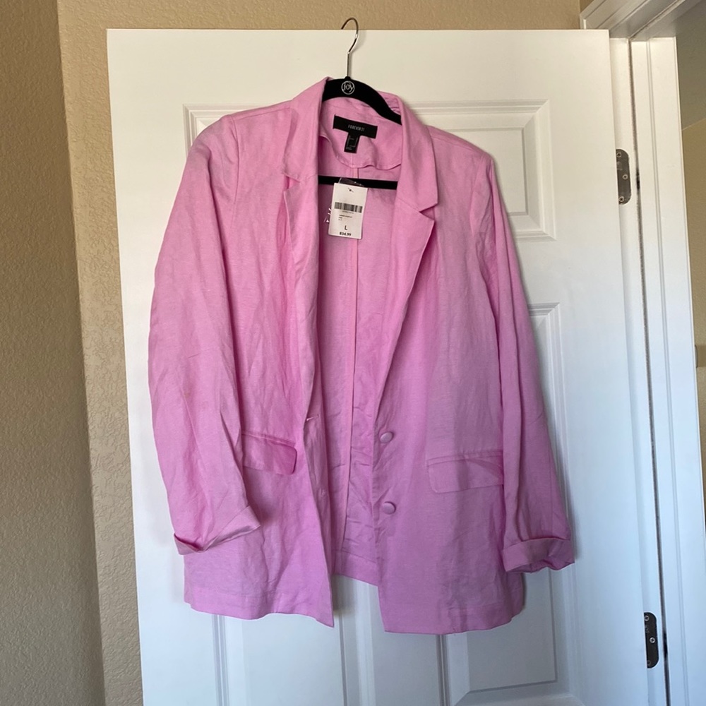 Forever 21 Linen Blazer